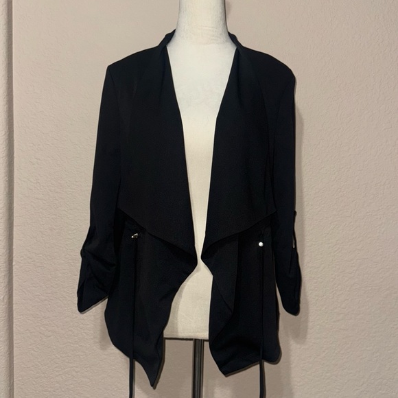 Retrology Black Open Front Blazer NWT size M - Picture 1 of 6